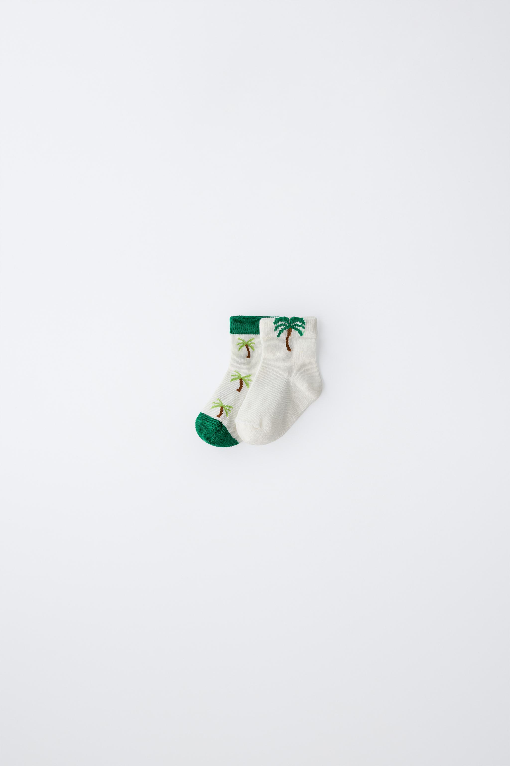TWO-PACK OF PALM TREE SHORT SOCKS